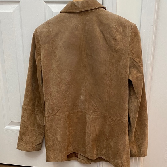 Vintage Massini Brown Genuine Leather Suede Blazer, Small - Picture 11 of 14